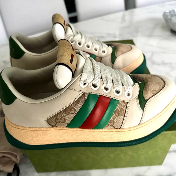 Gucci Double Screener Sneakers - Picture 2 of 9